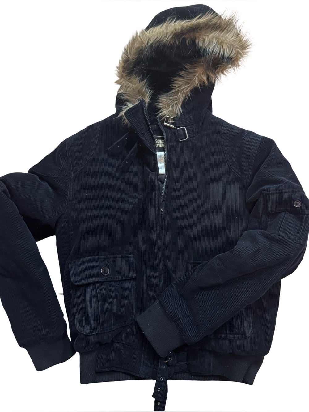 Vintage Y2K Guess Jeans Black Puffer Jacket 🖤
